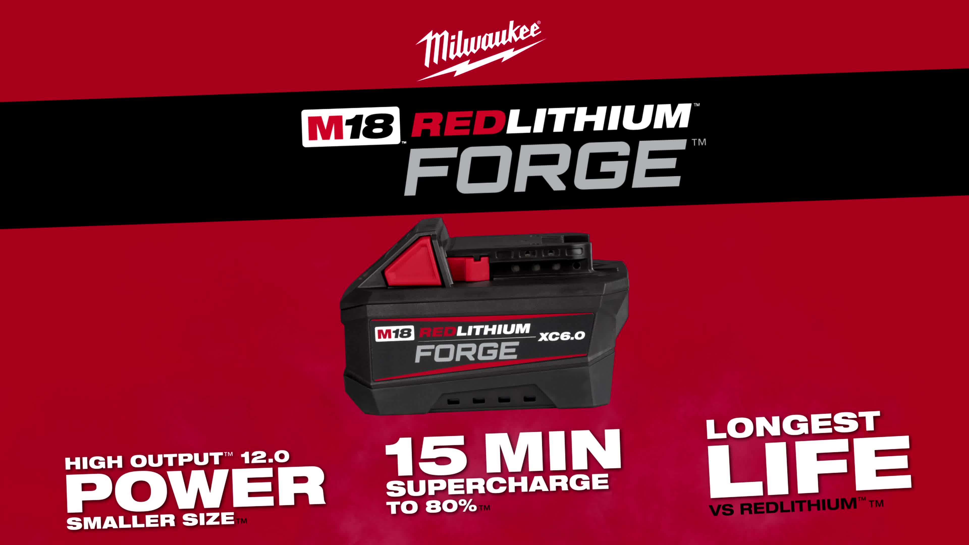 MILWAUKEE M18 REDLITHIUM FORGE 6.0 battery